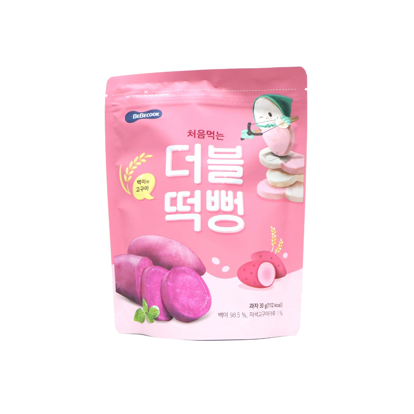 Bebecook Color Rice Rusk Purple Sweet Potato Flavour 30g