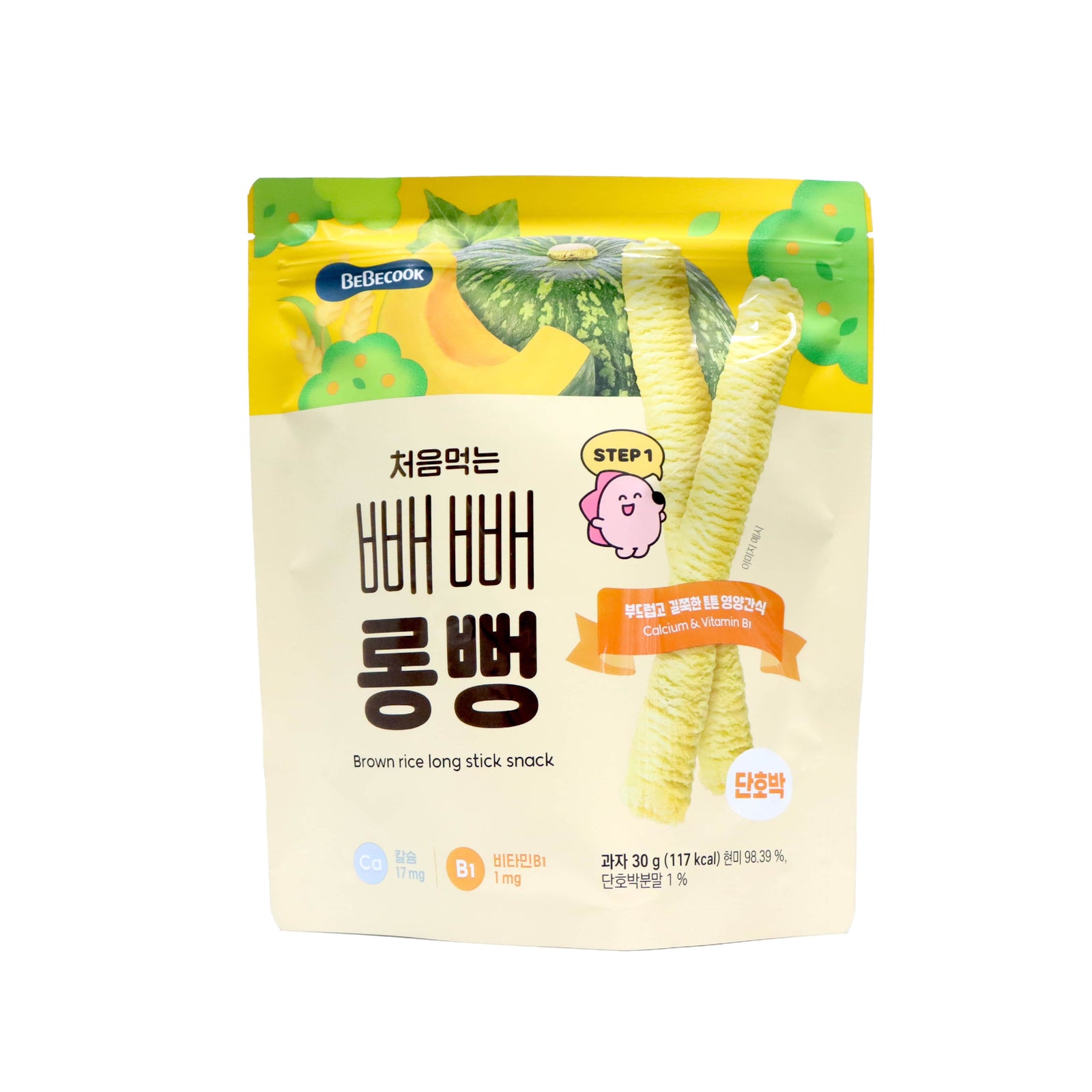 Bebecook Brown Rice Stick Sweet Pumpkin Flavour 30g