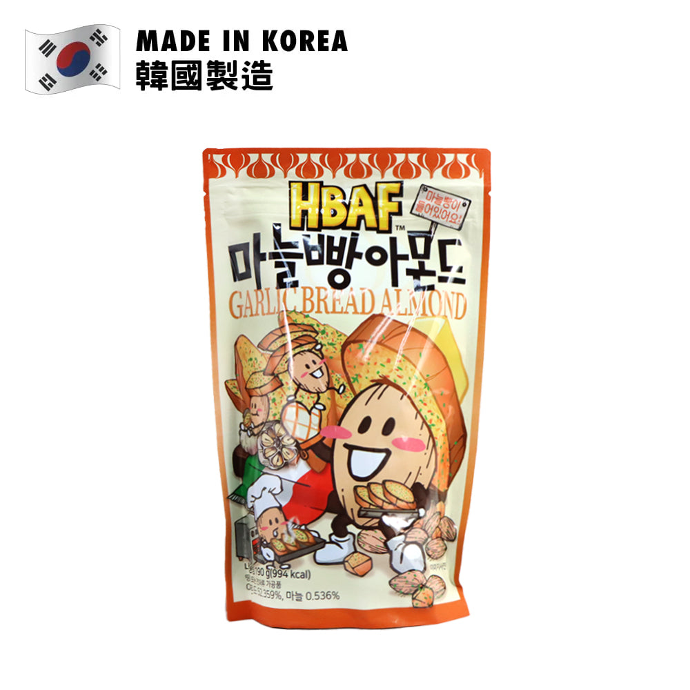 HBAF 蒜蓉包乾焗原粒杏仁 190克