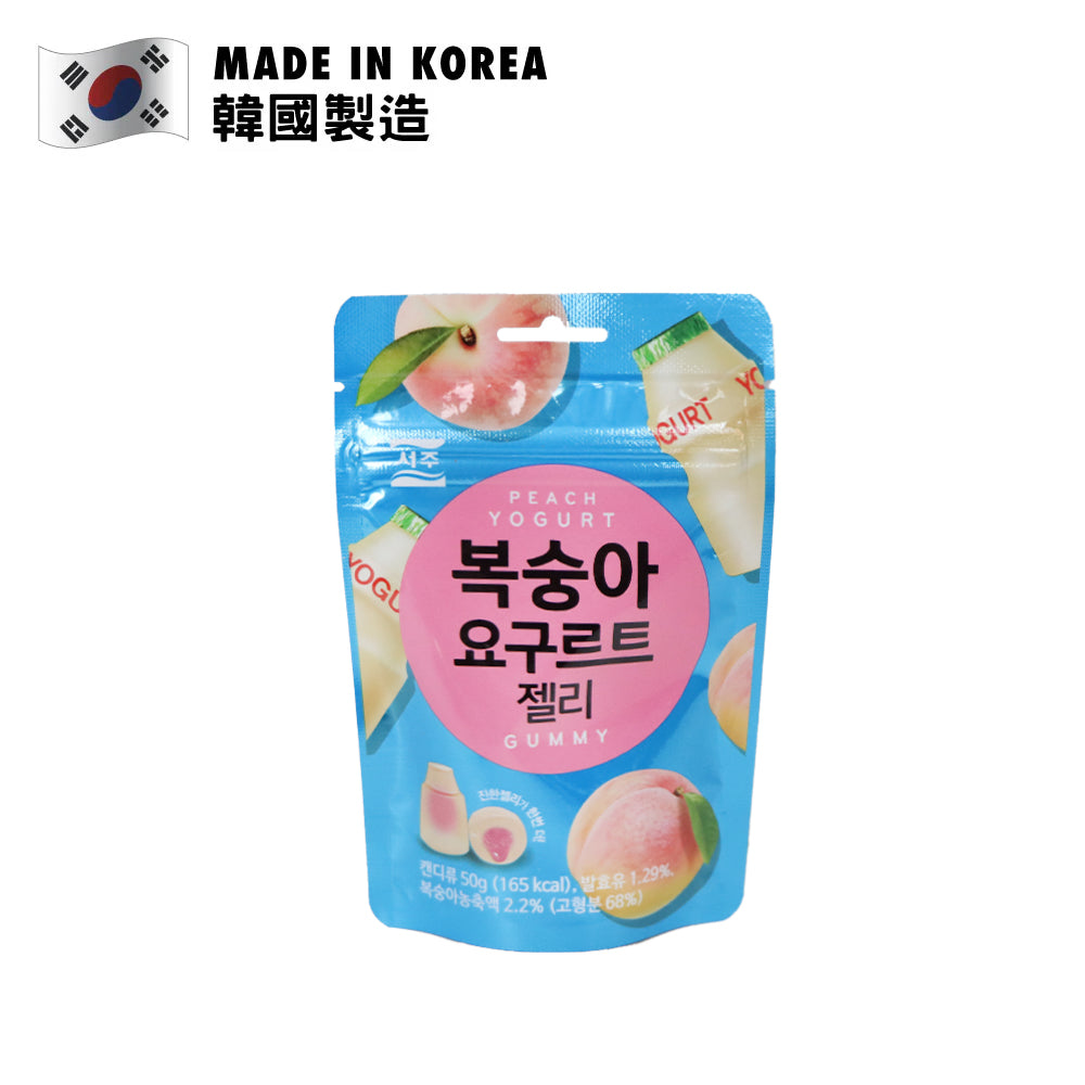 西周 水蜜桃乳酪味夾心軟糖 50克