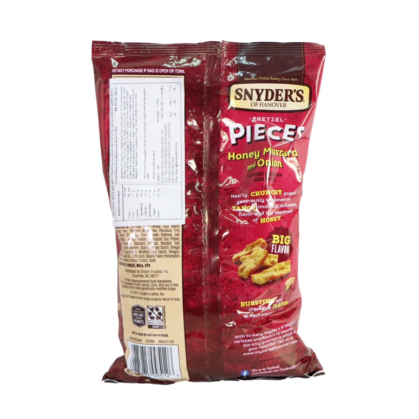 Snyder's 蜜糖芥末洋葱味脆餅 318克