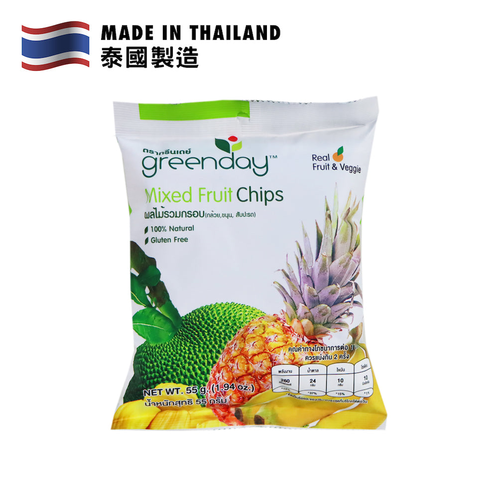 Greenday Mixed Fruit Chips 55g