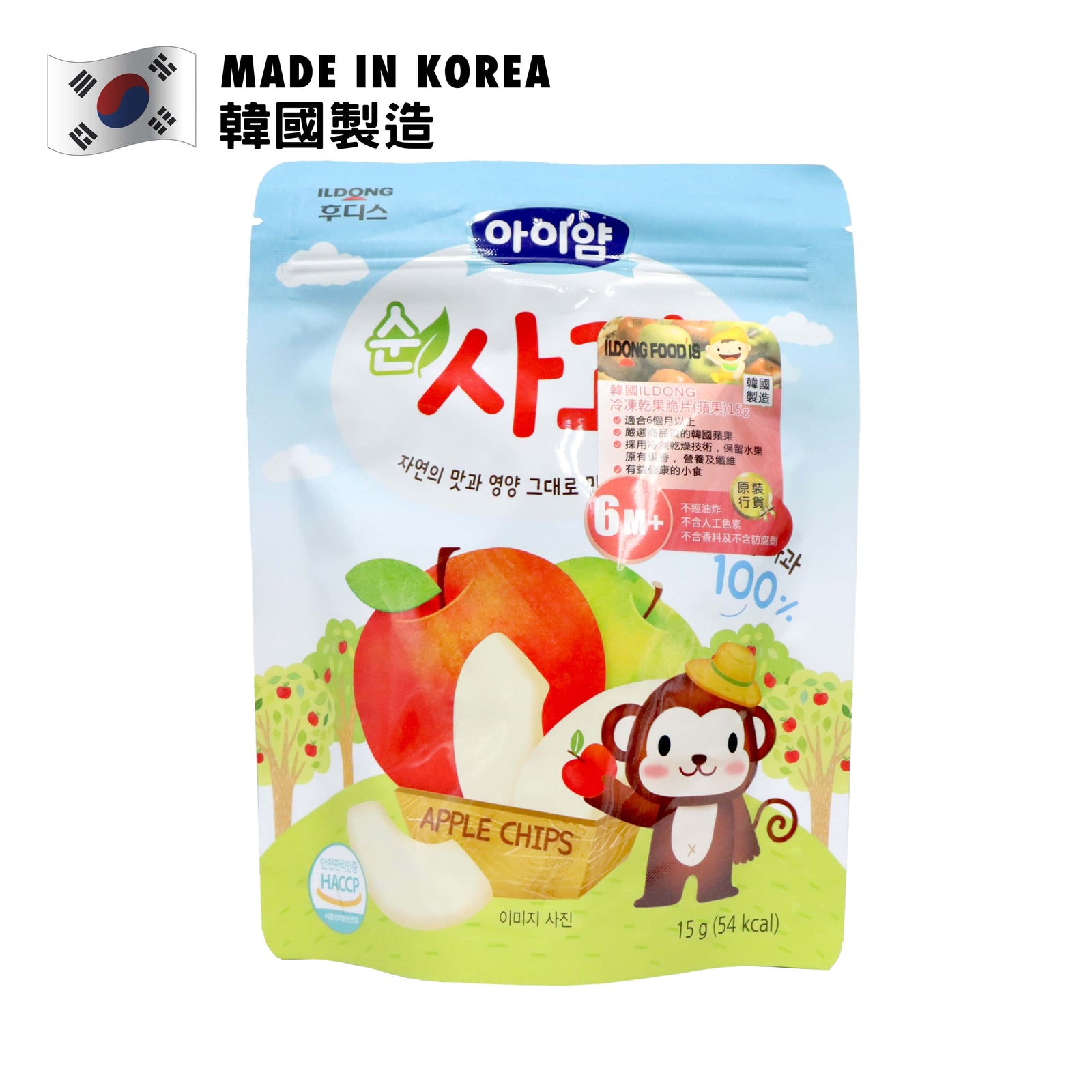 Ildong 冷凍乾果脆片 蘋果 15克