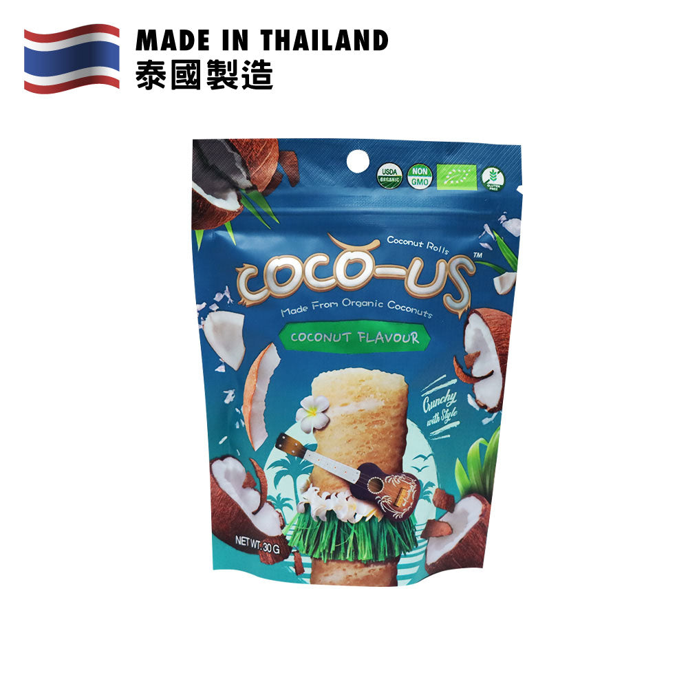 Coco-us 原味椰香威化小蛋卷 椰子味 30克