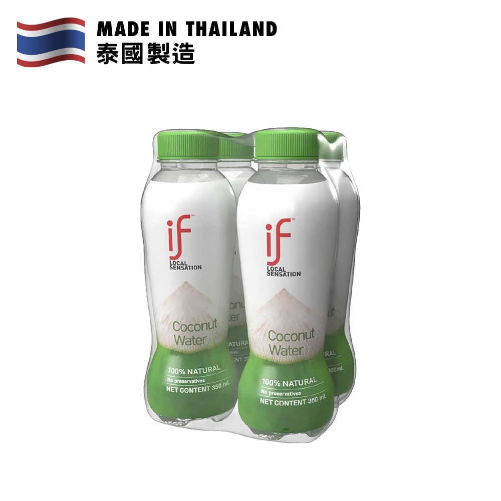 iF 100%純淨椰青水 350毫升 X 4支裝
