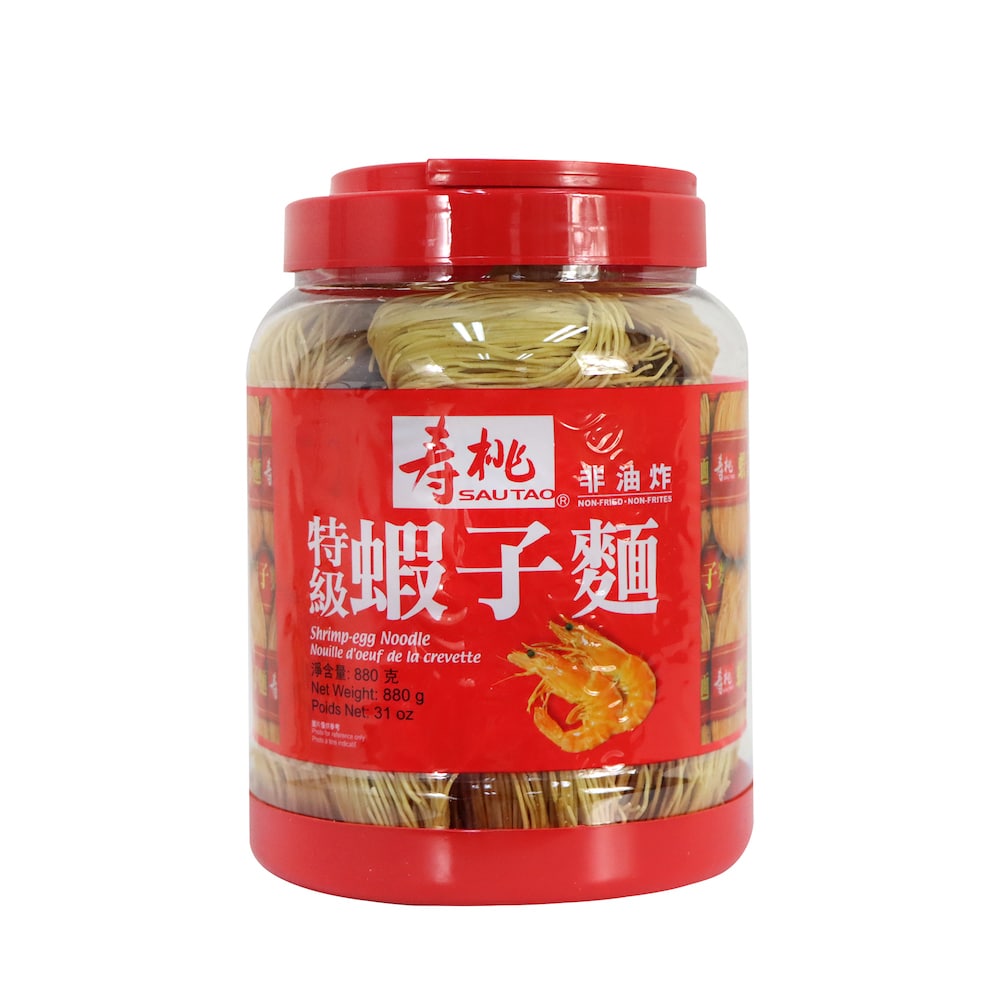 壽桃 桶裝幼條特級蝦子麵 880克