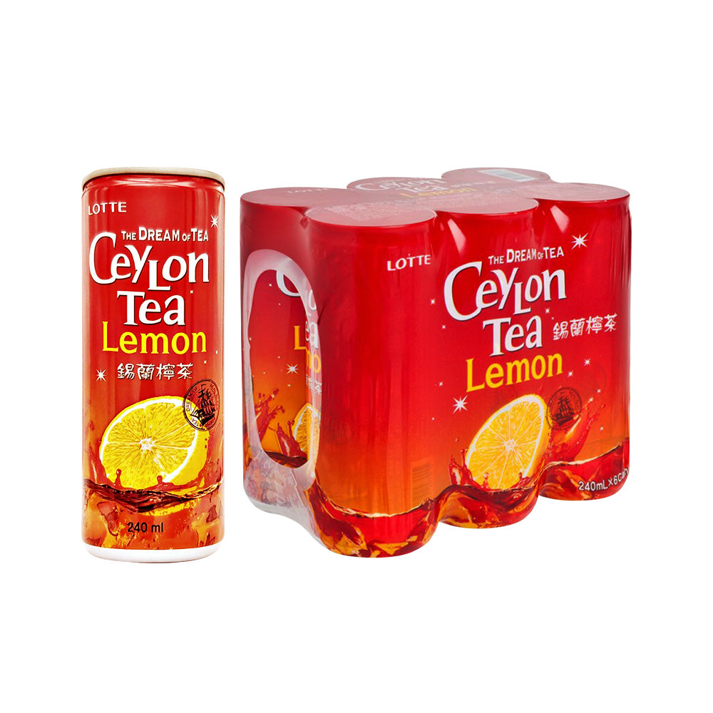 LOTTE Ceylon Lemon Tea 240ml x 6
