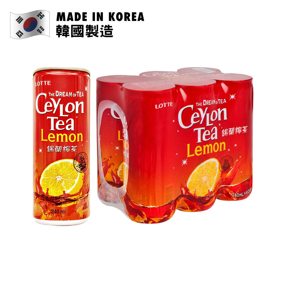 LOTTE Ceylon Lemon Tea 240ml x 6