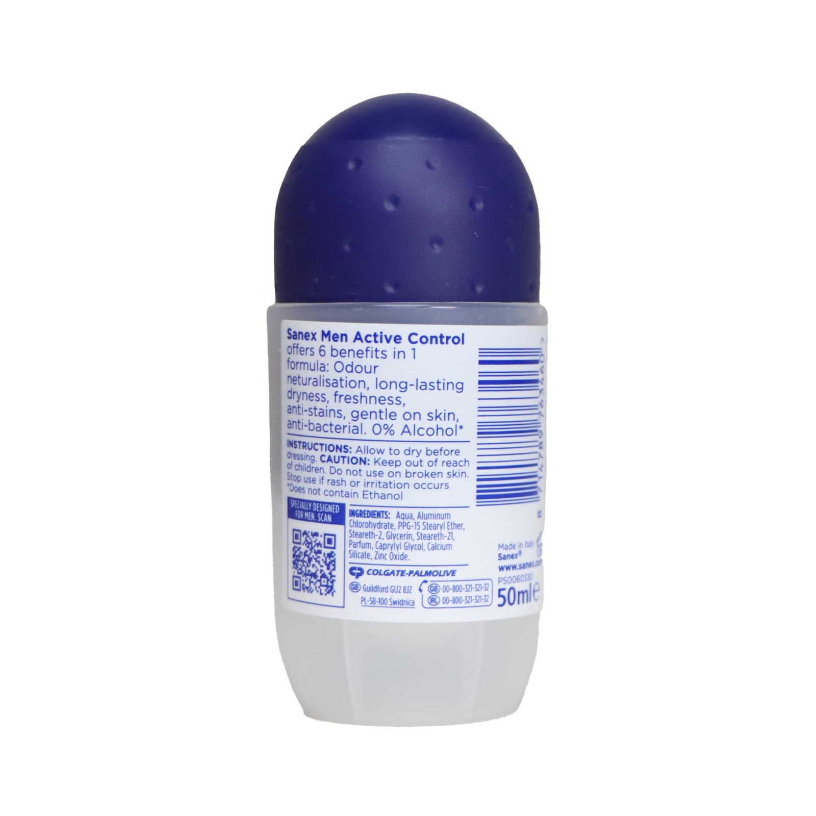 Sanex 男士活力乾爽走珠止汗劑 50毫升