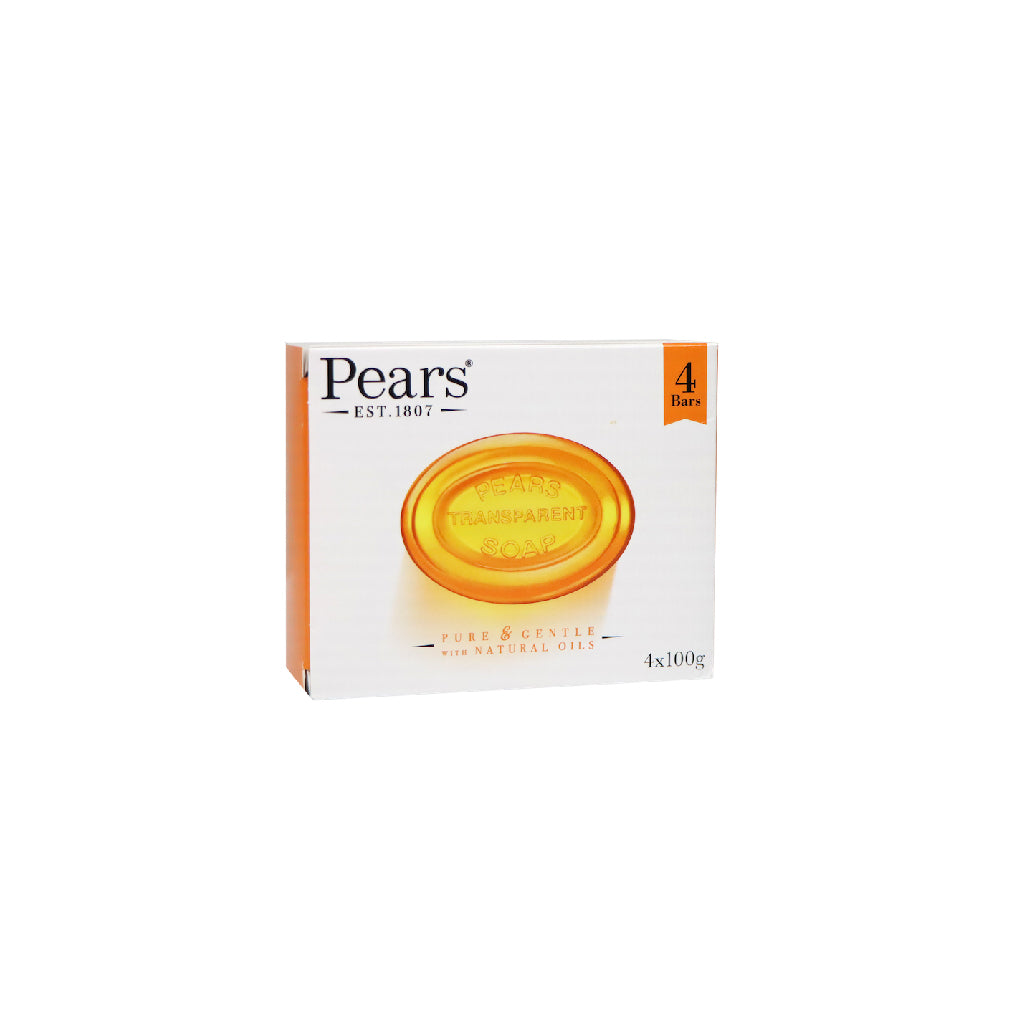 Pears Hand Wash 250ml + Transparent Soap Bars 4pcs