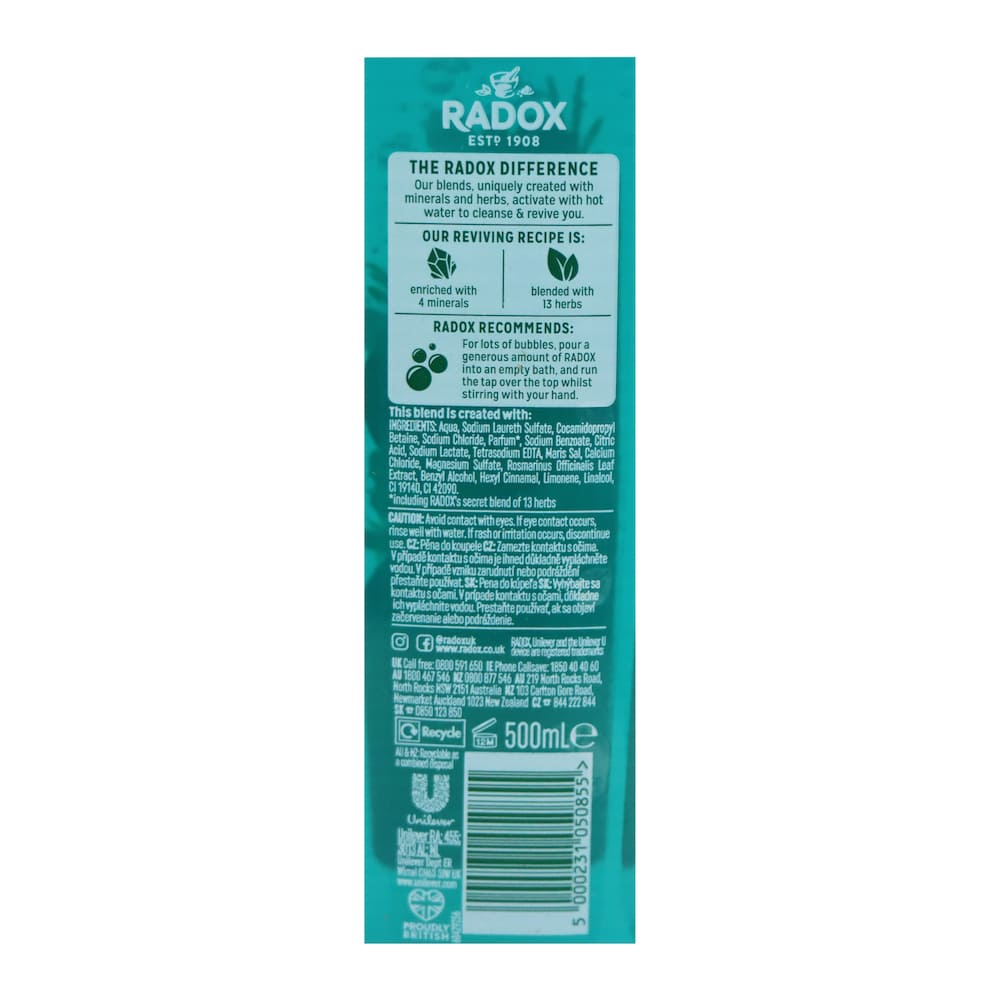 Radox 減壓舒緩沐浴露 500毫升