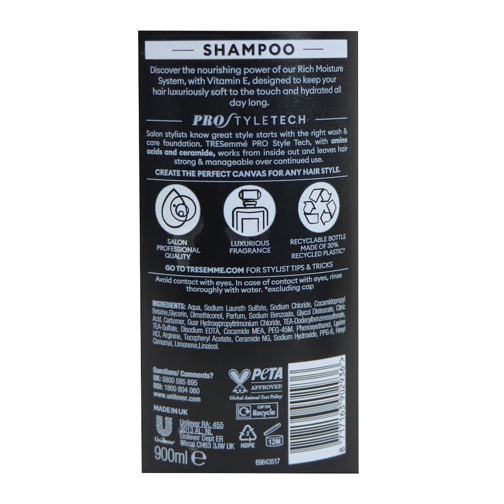TRESemmé 維他命E深層保濕洗髮露 900毫升