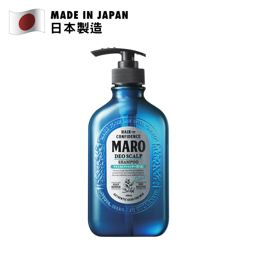 MARO COOL 除臭淨油防脫洗頭水 (無矽配方) 400毫升