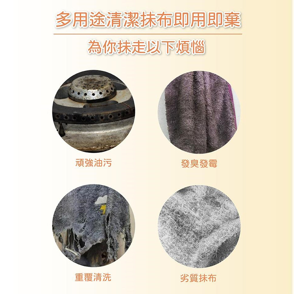 DoDoME 新升級可降解除油洗碗萬用布 (30片)