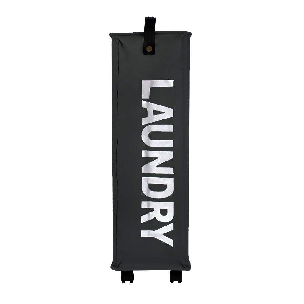Laundry Hamper with Wheels (Black)