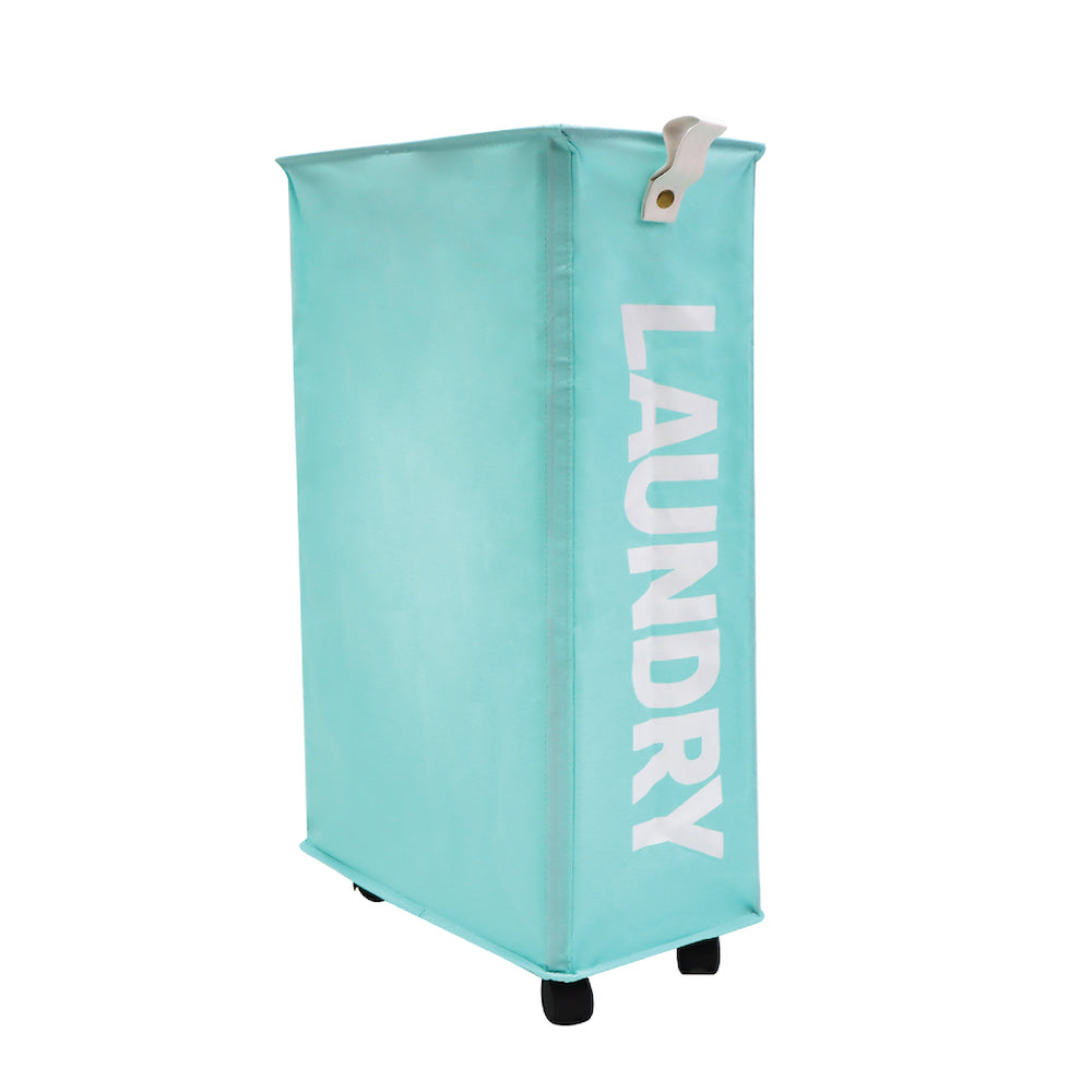 Laundry Hamper On Wheels (Blue)