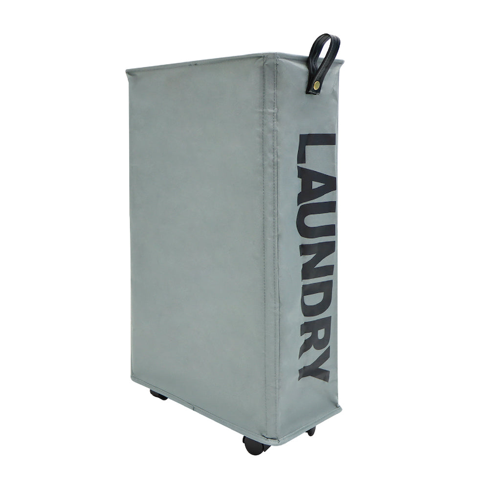 Laundry Hamper On Wheels (Grey)