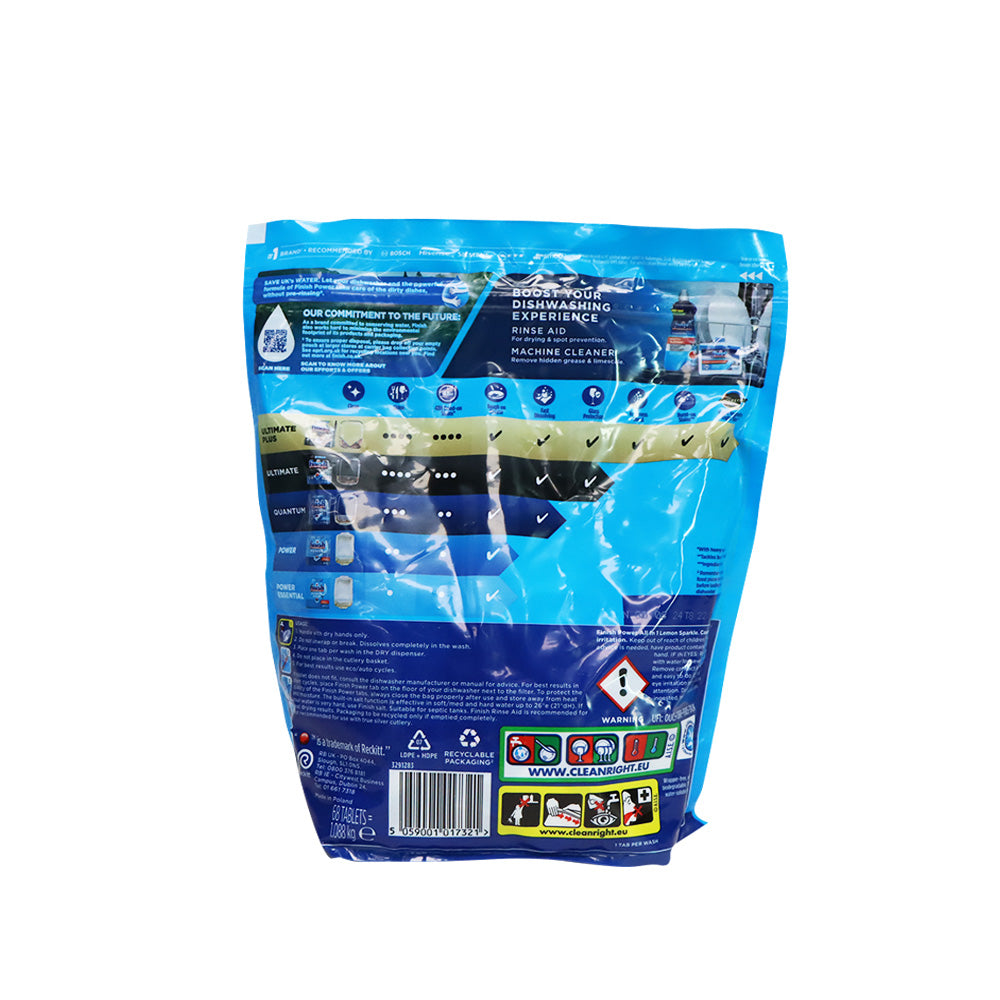 Finish 亮碟 全效深層潔淨碗碟清潔球 68粒 (洗碗碟機專用) (檸檬味)