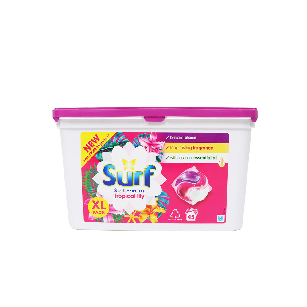 Surf 全效清香洗衣珠 (熱帶百合香) 45粒裝