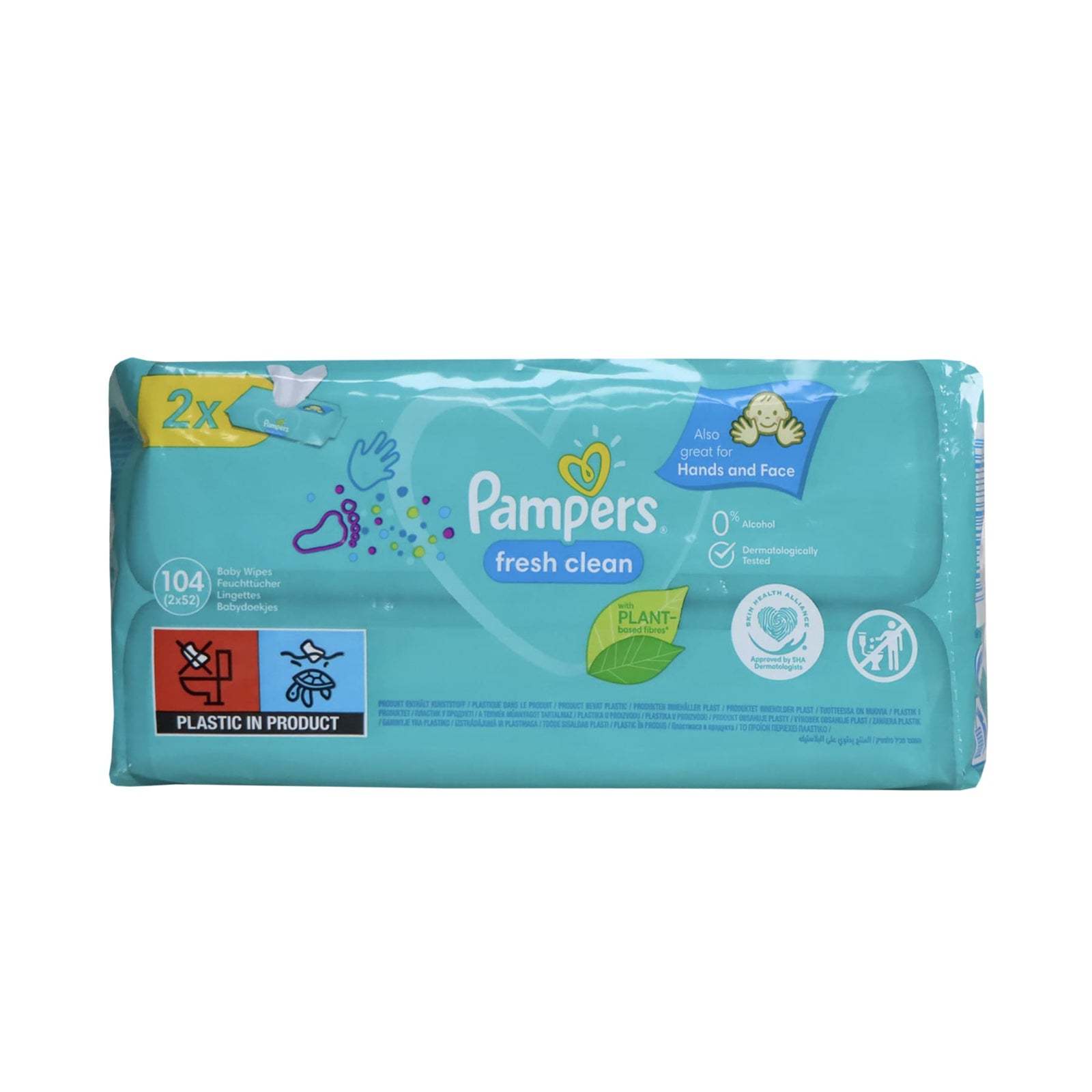 Pampers Fresh Clean Baby Wipe 104pcs