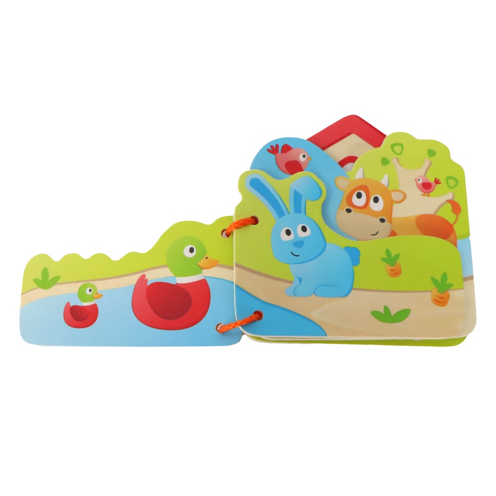 Hape 嬰幼兒玩具 開心農場木製繪本 (10M+)