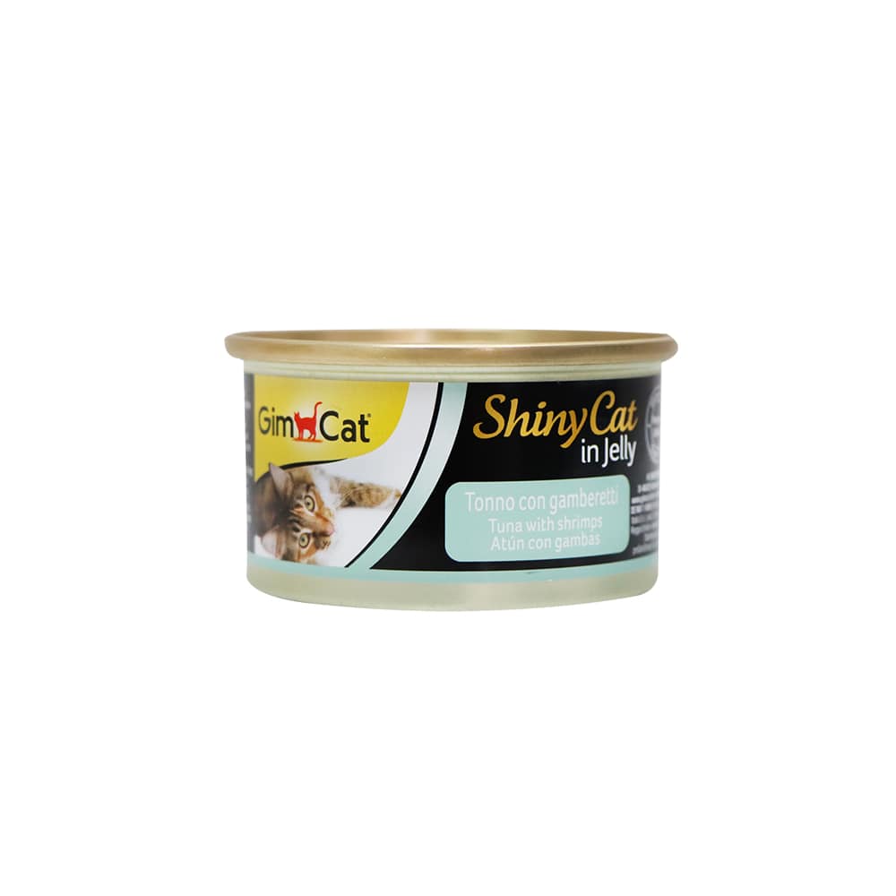 GIMCAT Shiny Cat Canned Tuna & Shrimp Jelly For Cat 70g