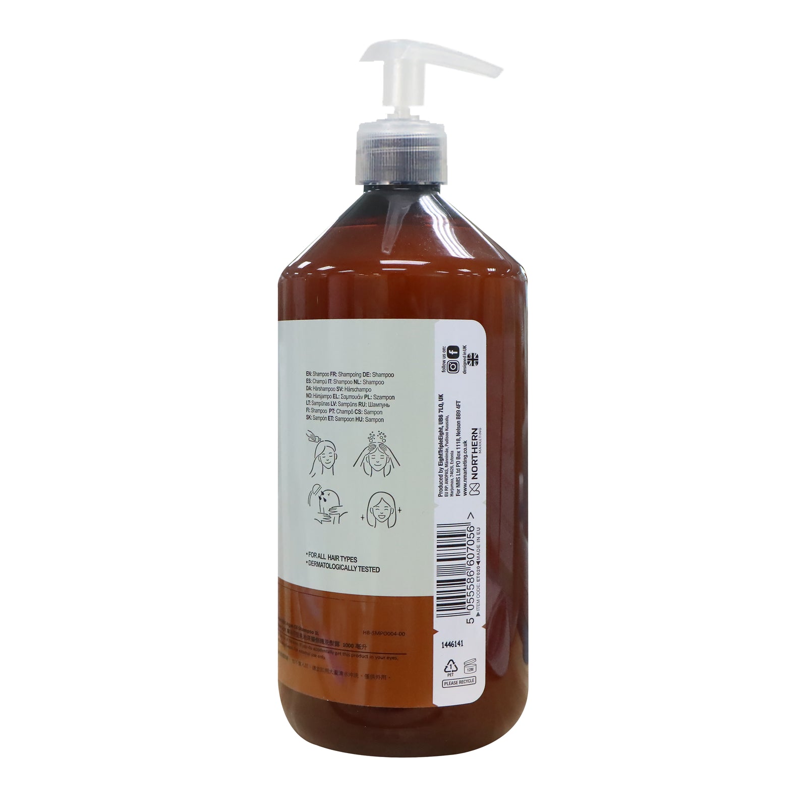 Eight Triple Eight 摩洛哥堅果油深層修護洗髮露 1公升