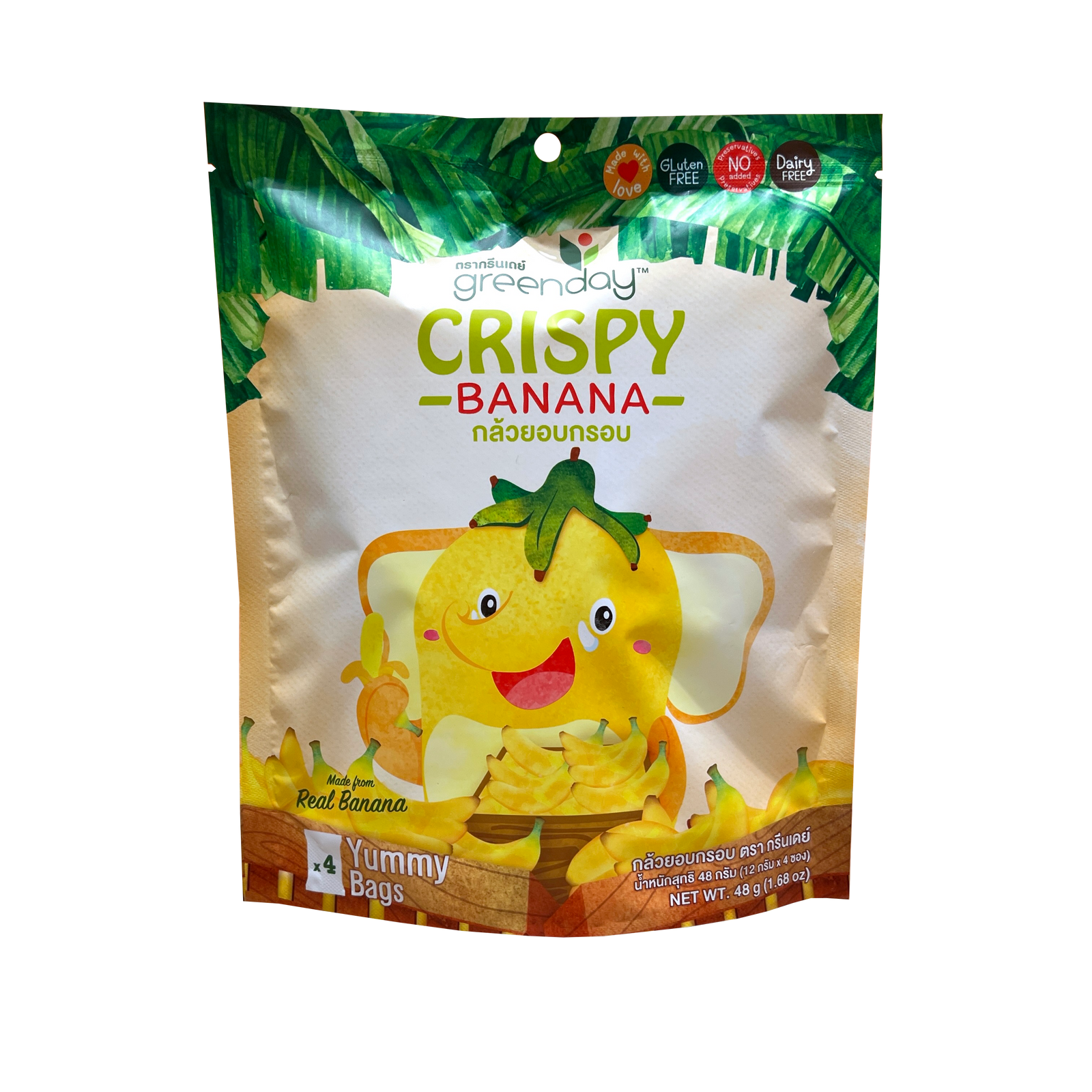 Greenday 開心水果農場 香蕉脆脆 (12克 x 4包)