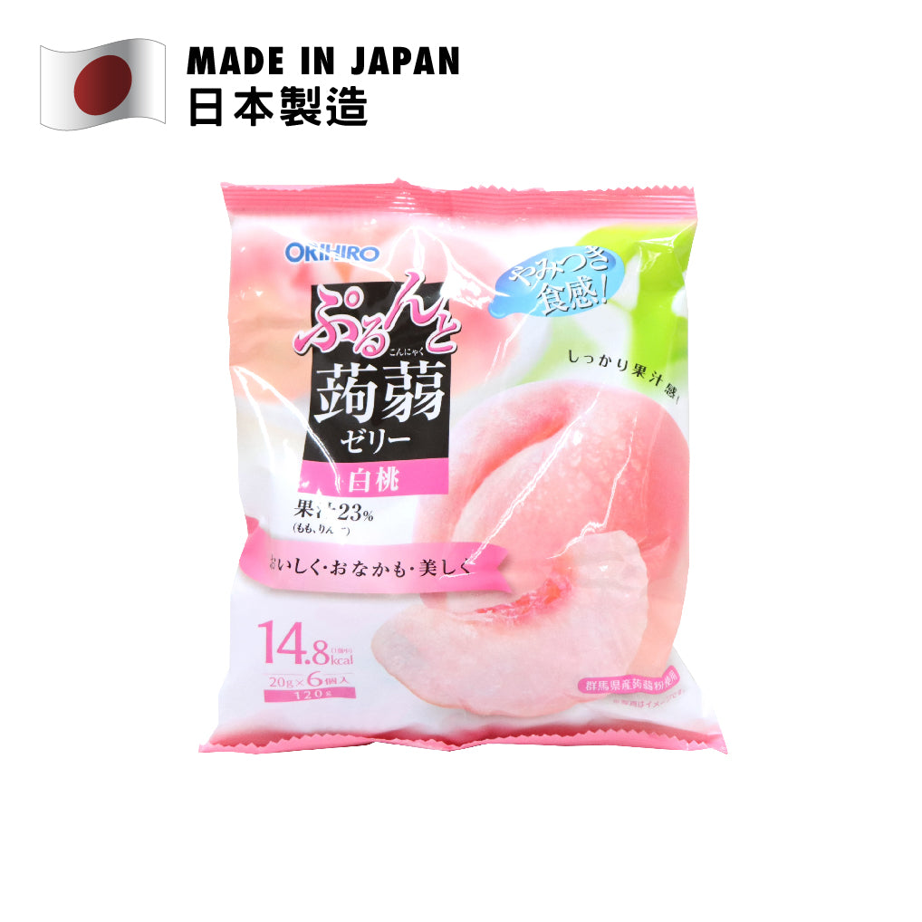 Orihiro Konjac Jelly (Peach) 6PCS