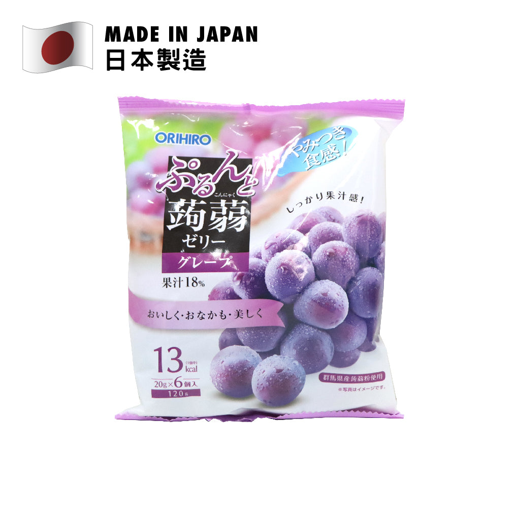 Orihiro 蒟蒻啫喱(提子) 6件裝