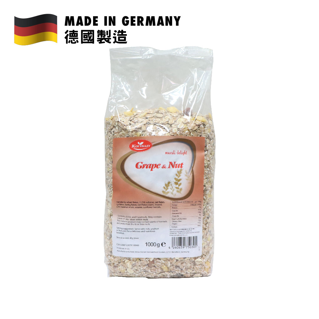 Kos Valley Raisin & Nut Breakfast Muesli 1kg
