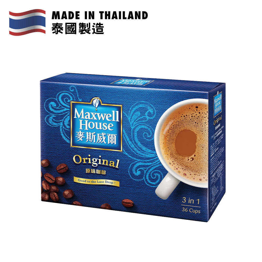 麥斯威爾 經典原味三合一速溶咖啡 (可沖36杯) 504克