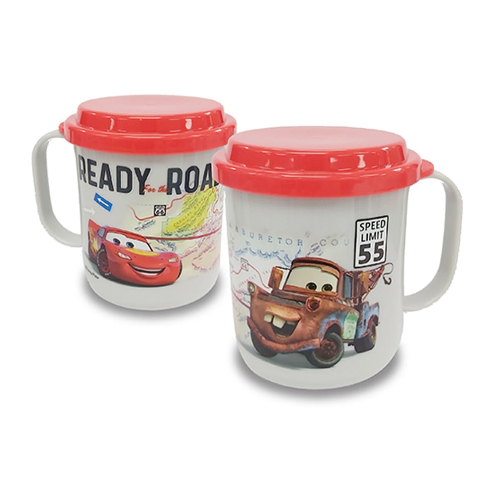 反斗車王 單耳膠杯連蓋(230毫升)