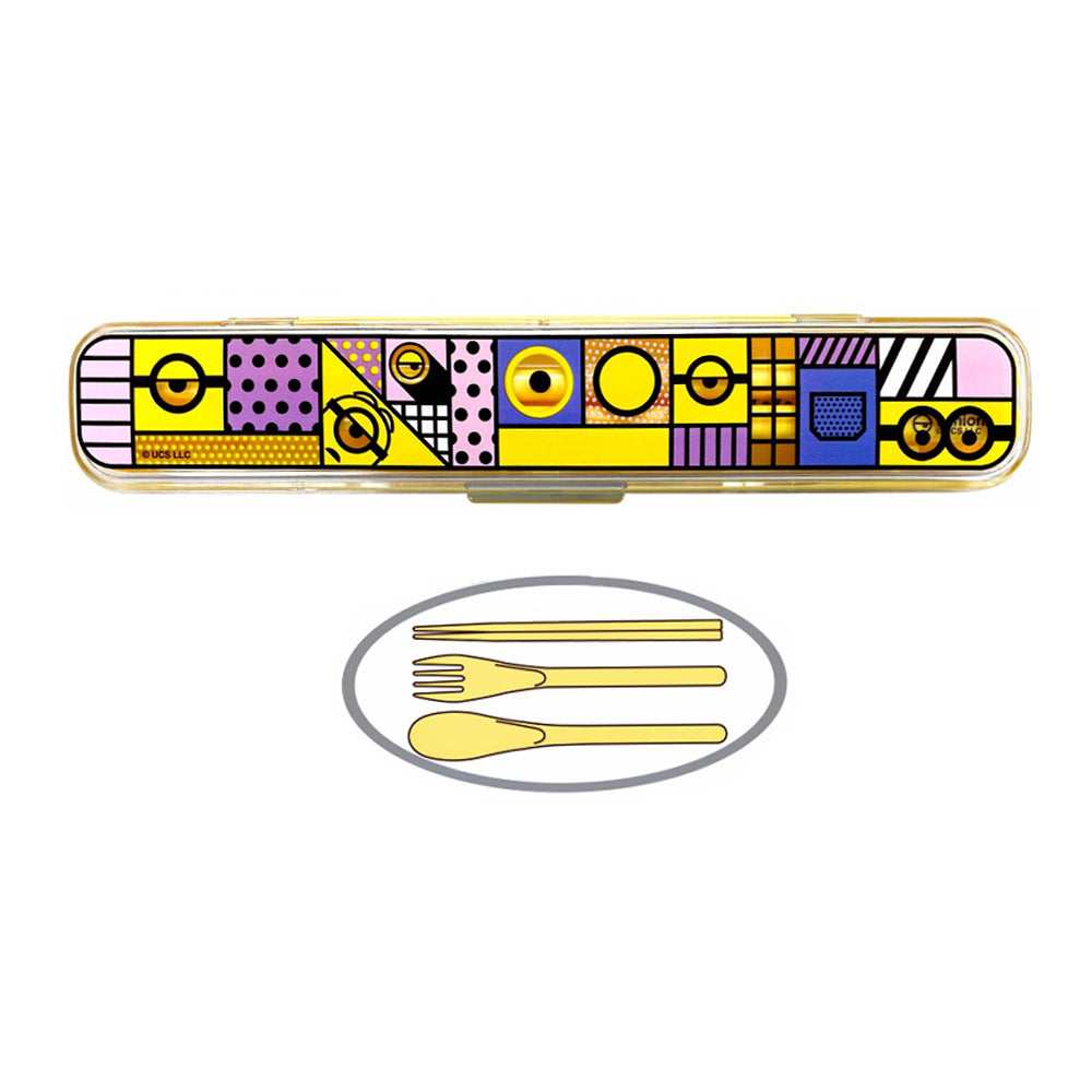 迷你兵團膠叉匙筷餐具套裝