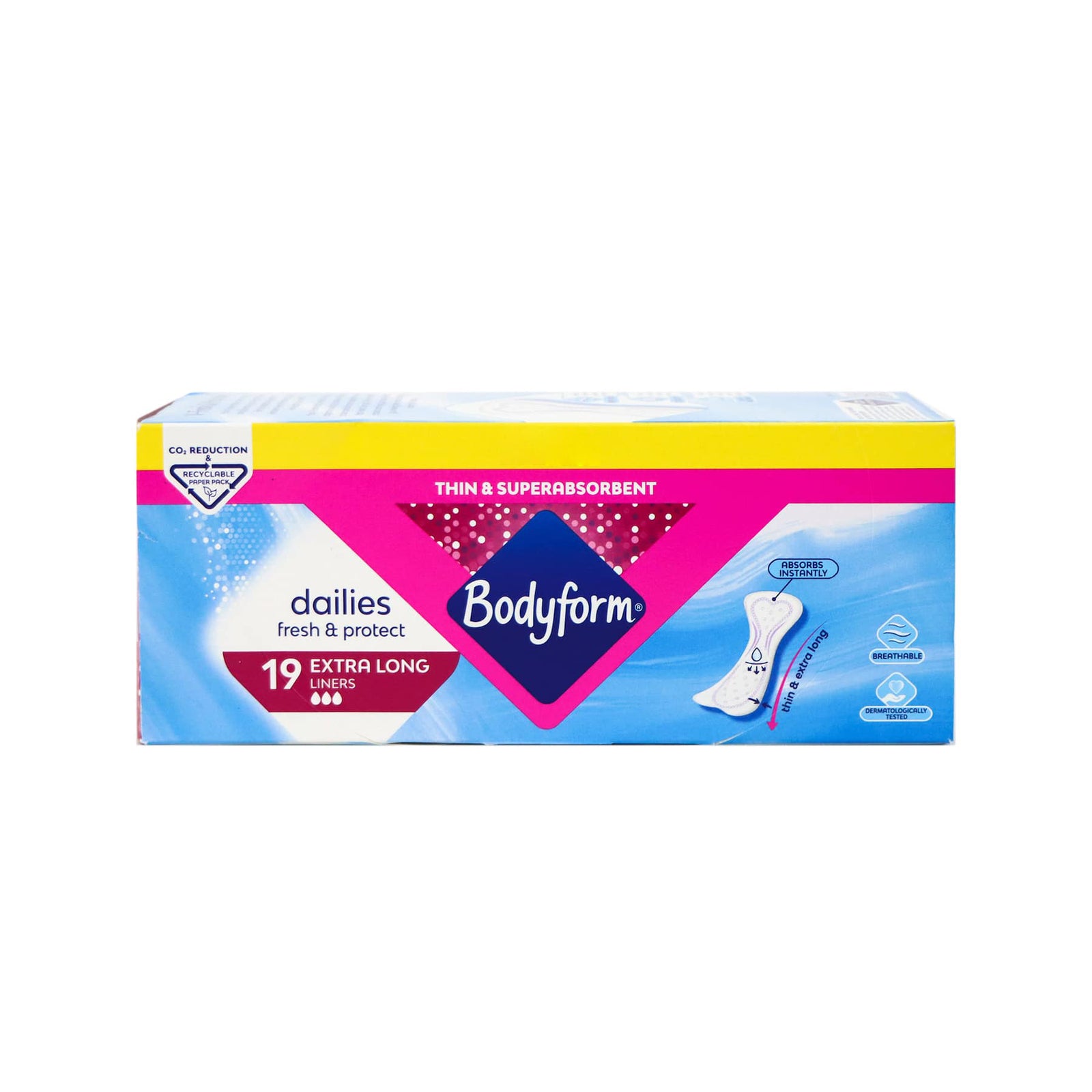 Bodyform 特長透氣護墊(無香) (19片)