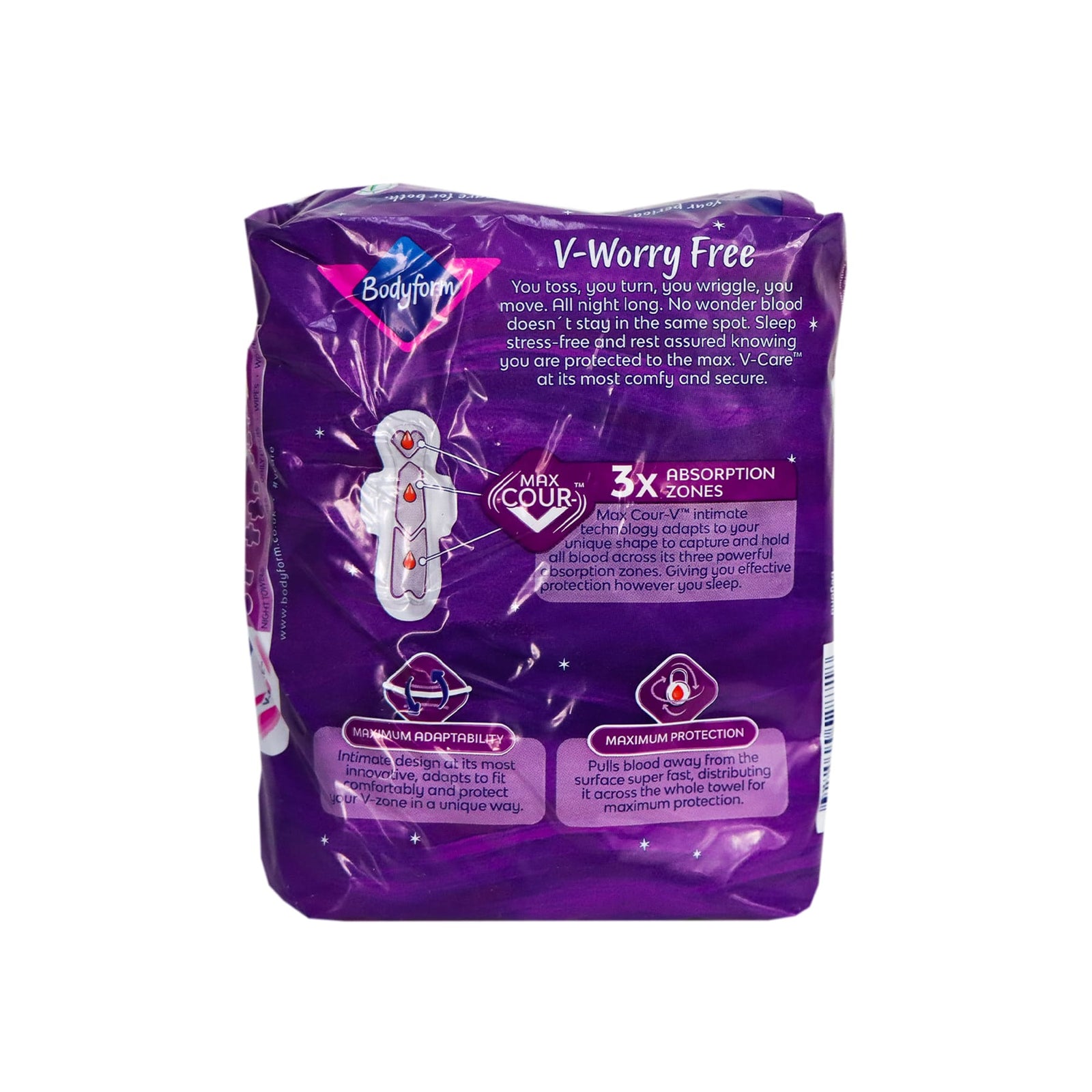 Bodyform 安睡夜用護翼衛生巾 (31.5cm特多流量) 10片