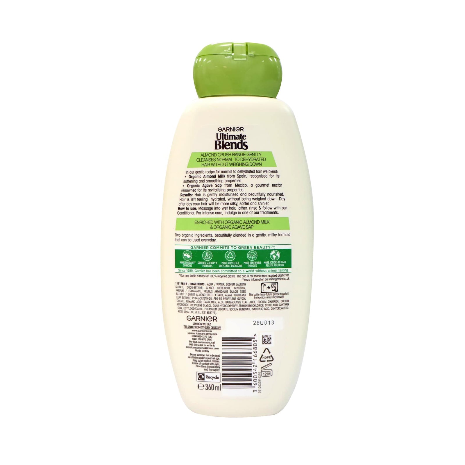 Garnier Ultimate Blends Almond Milk Shampoo 360ml