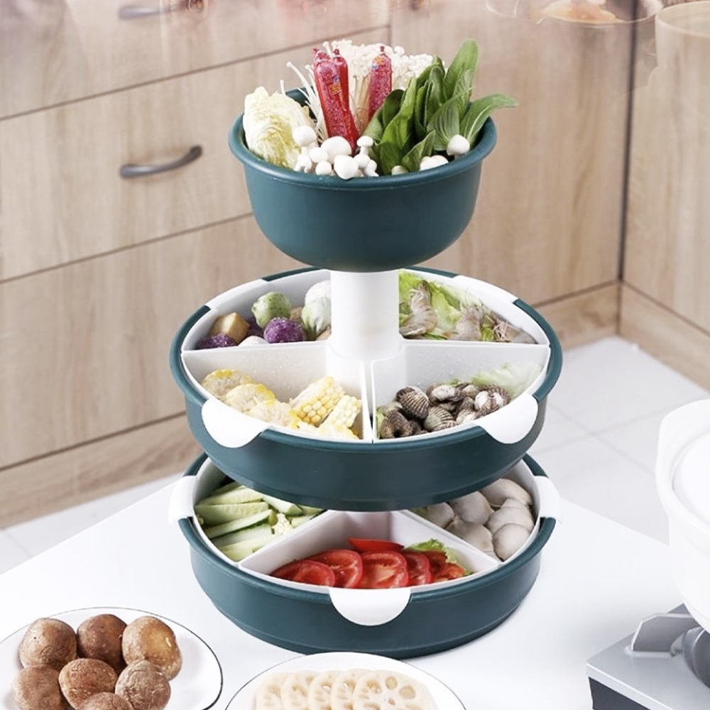Three Layer Food Drain Basket