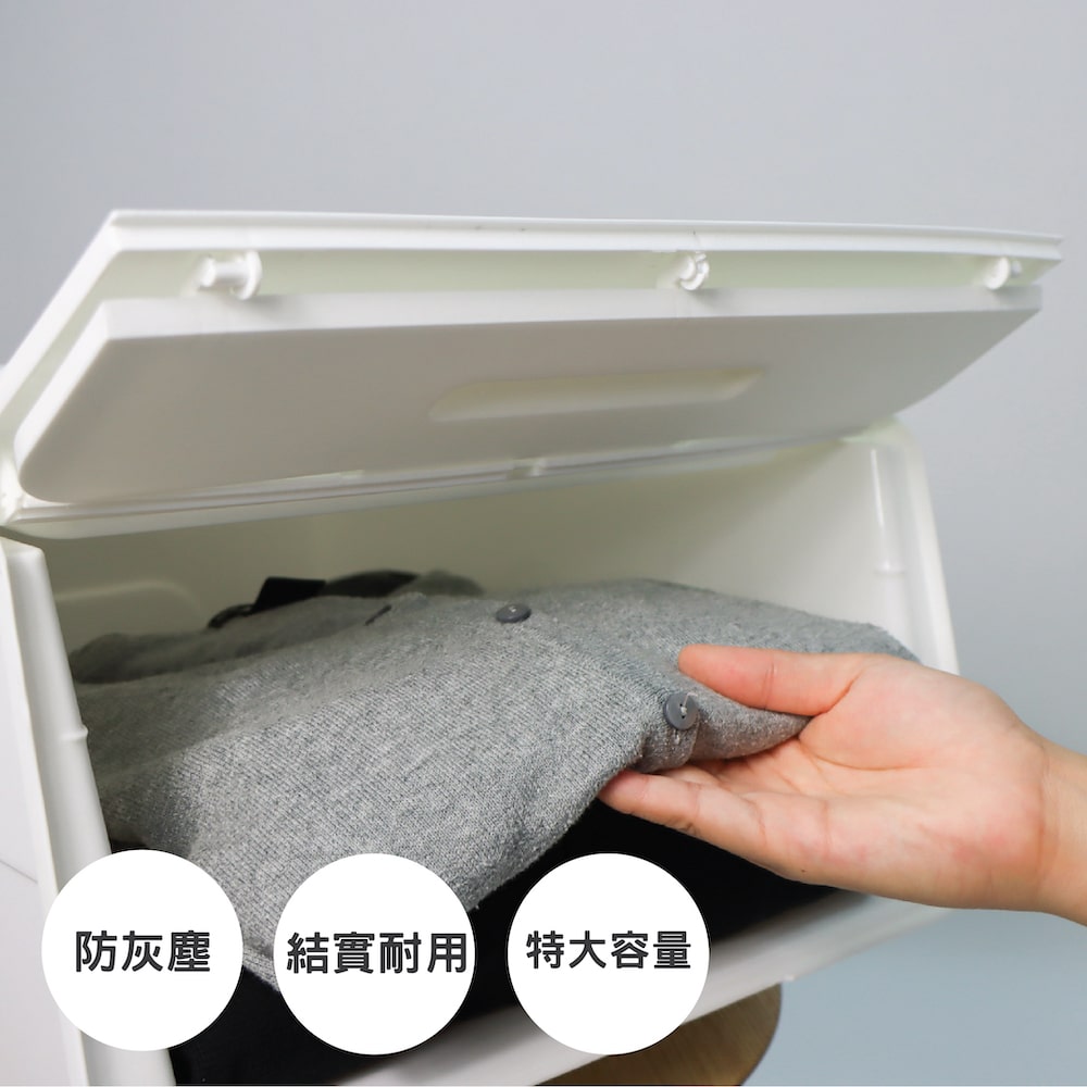 20L 揭蓋收納儲物膠箱結實耐用