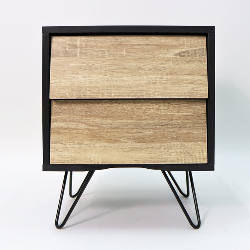 特色雙層抽屜矮櫃正面