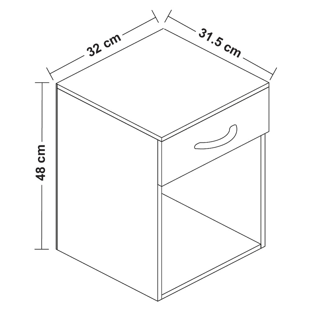 床邊單桶矮櫃尺寸