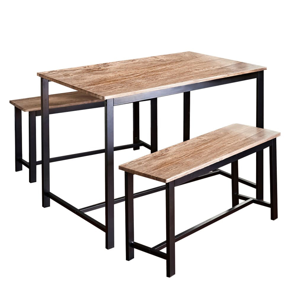 收納式長餐桌椅套裝 - 3件套