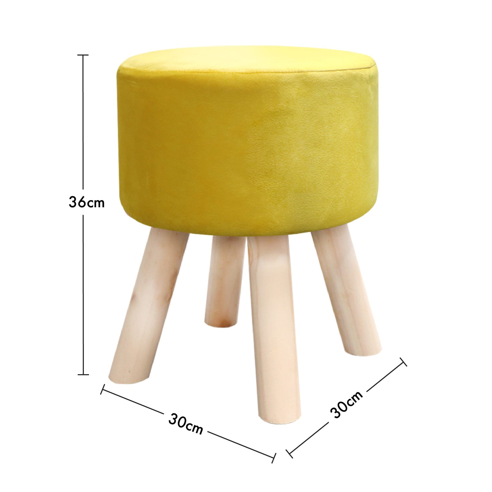 天鵝絨木腳矮凳尺寸