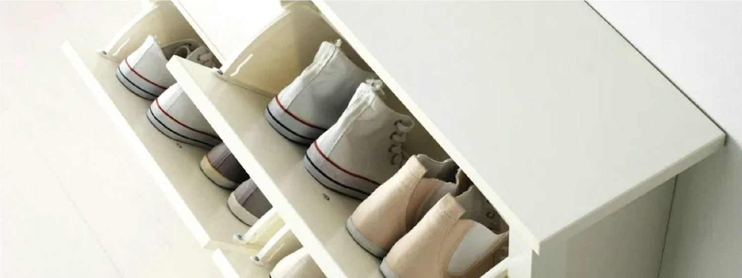 shoes in shoe cabinet