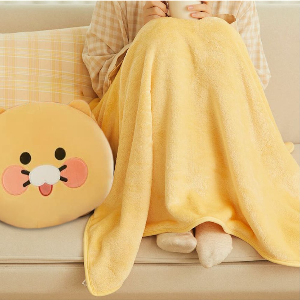CHOONSIK Fleece Blanket with Cushion