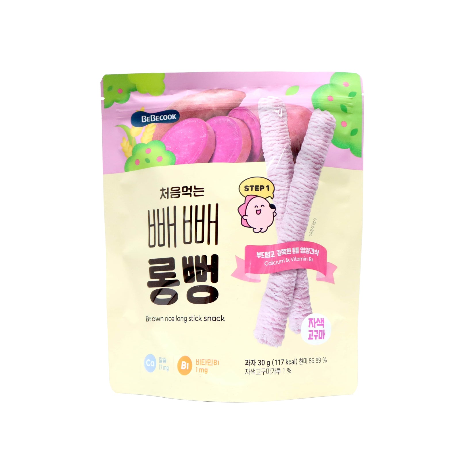 Bebecook 糙米棒 紫薯味 30克