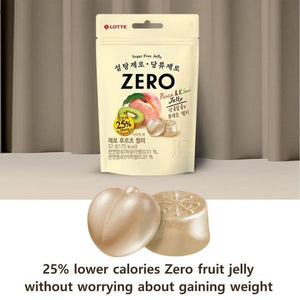 樂天 Zero無糖奇異果蜜桃味軟糖 52g