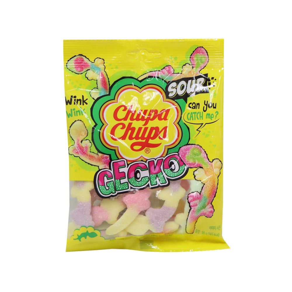 NONGSHIM Chupa Chups Sour Gecko Gummies (Fruity Flavour) 90g