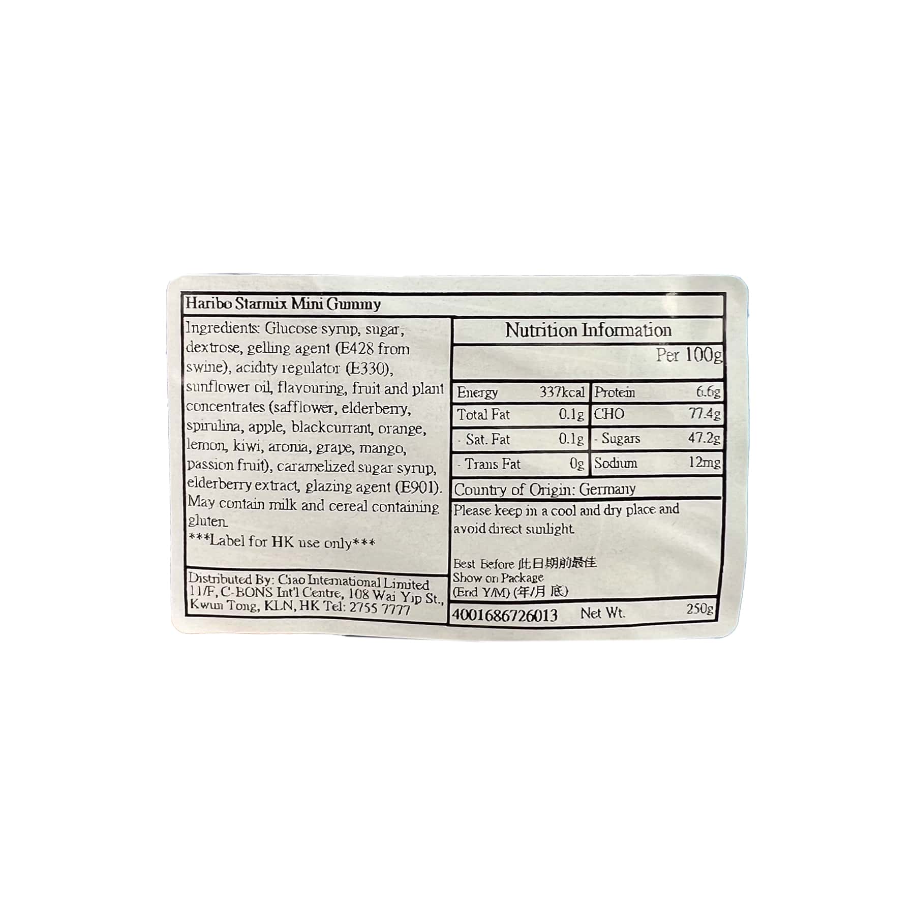 Haribo Starmix Mini Gummies 250g
