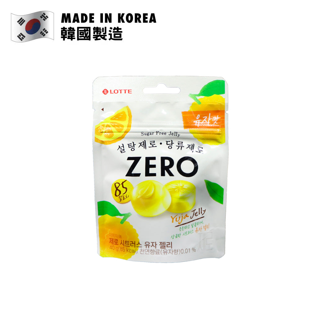 Lotte Zero Citrus Yuja Sugar Free Jelly 40g